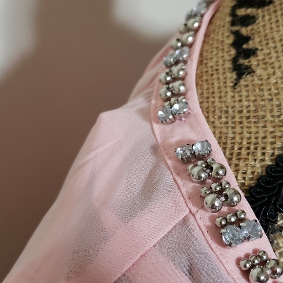 2x beautiful shear light pink with bling on neck - Picture 3 of 4